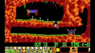 Lemmings PC  Level 1 Just dig [upl. by Alane]