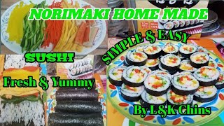 NORIMAKI  SUSHI HOME MADE SIMPLE AND EASY [upl. by Moule]