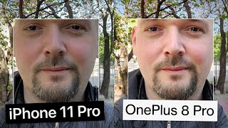 OnePlus 8 Pro vs iPhone 11 Pro Camera Test [upl. by Hux]