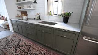 Interior Design — Narrow amp Timeless Rowhouse Kitchen Design Makeover [upl. by Icrad]