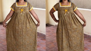 Yoke nighty cutting and stitching tutorial easy nighty tutorial DIY easy nighty [upl. by Animas]