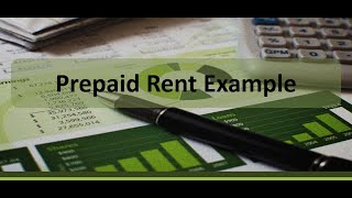 Adjusting Entry Example Prepaid Rent [upl. by Livvy]