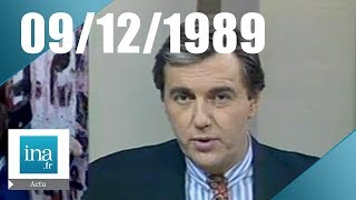 20h Antenne 2 du 9 décembre 1989  La réunification éventuelle des deux Allemagnes  Archive INA [upl. by Ahsinaw]