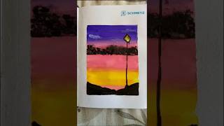 Easy landscape painting techniquesfor beginnersshorts art painting landscape [upl. by Adlez]