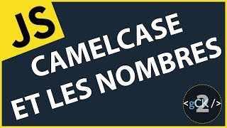 2 camelCase et les nombres  Javascript amp ES678 pour débutants 2019 [upl. by Aloek]