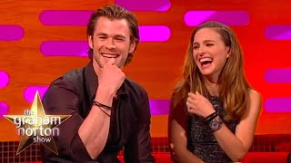 Natalie Portman Is Too Short To Face Chris Hemsworth  The Graham Norton Show [upl. by Green]