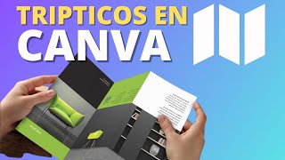 Como hacer un tríptico folleto brochure en CANVA fácil y rápido [upl. by Jana]