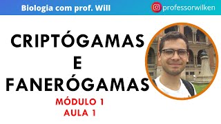 CRIPTÓGAMAS E FANERÓGAMAS MODULO 1 AULA 1 [upl. by Merrel]