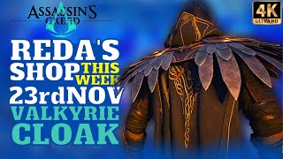 Assassins Creed Valhala Redas SHOP This Week 2330 NOV Valkyries Cloak Huldufolk BladeWerewolf [upl. by Orland994]