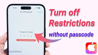 How to Turn off Restrictions on iPhone without Password [upl. by Konrad]