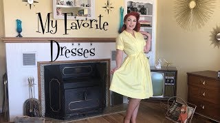 My FAVORITE DressesVintage 1950s [upl. by Elatia]