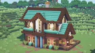 Minecraft Tutorial  How to Build a Blacksmith Villager House 117 [upl. by Rickart809]