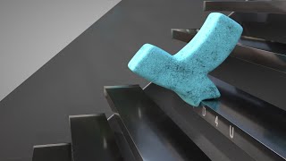 T Pentomino  Softbody Simulation ❤️ C4D4U [upl. by Argela]