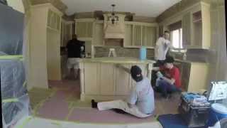 Kitchen Cabinet Refinishing Toronto  Paint Core [upl. by Ailema]