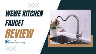 WEWE Single Handle Pull Out Kitchen Faucet Review Stylish Functional and Effortless Elegance [upl. by Nalyt]