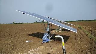 Solar powered Borewell with 5HP motor [upl. by Vallie401]