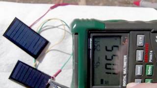 Mini Solar Cells Connected in Series for Charging Arduino 9V Batteries [upl. by Anjali]