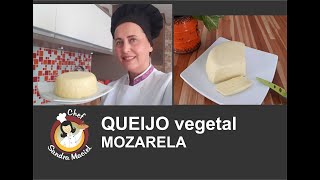 QUEIJO VEGANO MOZARELA fácil de fazer e derrete sem lactose sem sofrimento animal [upl. by Evie441]