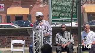 Historical Marker dedicated at Algiers Motel site [upl. by Photina48]