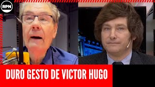 El durísimo gesto de Víctor Hugo Morales tras enterarse de la victoria de Javier Milei [upl. by Jareen248]