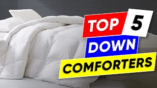 Top 5 Down Comforters in 2024 👌 [upl. by Alym]