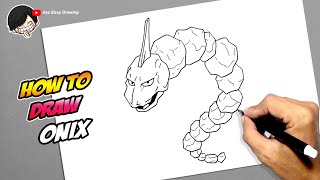 How to draw Onix Pokemon [upl. by Britni]