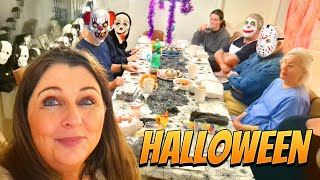 HALLOWEEN DEL2👻FAMILIEN KOMMER UDKLÆDTE🧙‍♀️🤡👽😱 [upl. by Ayat]