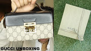 GUCCI PADLOCK MINI BAG UNBOXING  WHAT FITS  NEW FROM GUCCI 2021 [upl. by Sassan]