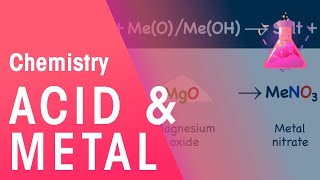 Acid  Metal  Acids Bases amp Alkalis  Chemistry  FuseSchool [upl. by Erinna596]