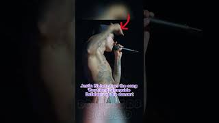 Justin Bieber sings the song Boyfriend alongside Beliebers at the concert [upl. by Tolmann]