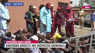 Amotekun Arrests 100 Suspected Criminals In Ondo State [upl. by Vigen]