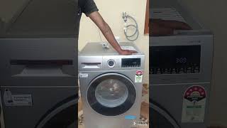 Bosch washing Machine demo in Telugu [upl. by Ardnama]