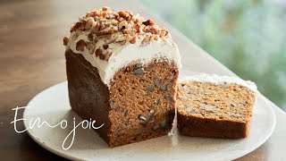 【Eggless】 Carrot Cake Recipe  Emojoie [upl. by Ward]