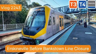 Sydney Trains Vlog 2243 Erskineville Before Bankstown Line Closure [upl. by Rozina]