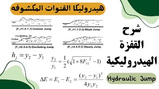 شرح القفزة الهيدروليكية Hydraulic Jump [upl. by Calli]