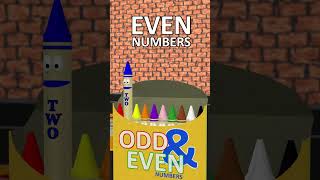 Crayons Teach Odd amp Even Numbers for Kids [upl. by Laenej]