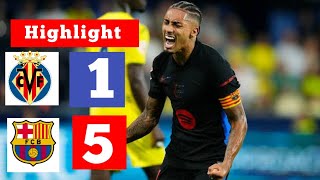 Barcelona vs Villarreal 5  1 Highlight amp All goals 2024 HD [upl. by Novyak869]