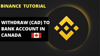 HOW TO SELL CRYPTO AND WITHDRAW MONEY CAD FROM BINANCE DIRECTLY INTO YOUR BANK ACCOUNT IN CANADA [upl. by Notsirhc285]