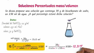 Soluciones porcentuales masavolumen [upl. by Aropizt]