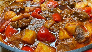 EASY AND DELICIOUS GOULASH RECIPE  GOULASH RECIPE  TRY THIS WITH RICE 😋😋😋 [upl. by Balkin]