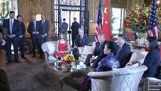 Chinese President Xi greeted at MaraLago by President Trump [upl. by Thibaut]