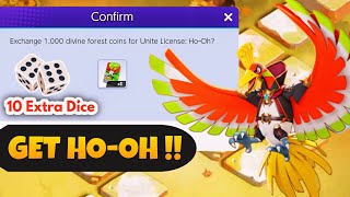 Get Permanent License HoOh with 10 Extra Dice  Pokémon Unite [upl. by Phippen941]