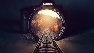 Rails Inside Illution Photo Manipulation Photoshop Tutorial [upl. by Adiaros]