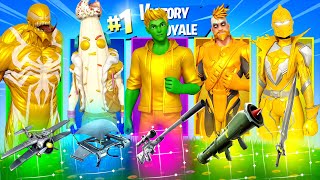 Die „ZUFÄLLIGE“ KAPITEL 1 SUPERLEVEL 100 GOLD BATTLE PASS Boss Skin Challenge in Fortnite [upl. by Sliwa]