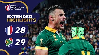 The greatest match EVER  France v South Africa  Rugby World Cup 2023 Extended Highlights [upl. by Nyliram]