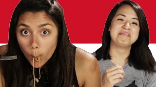 Indonesian Food Taste Test [upl. by Alexandra792]