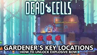 Dead Cells  Gardeners Key Locations All 3 Guide  How to Unlock Explosive Crossbow [upl. by Verna]