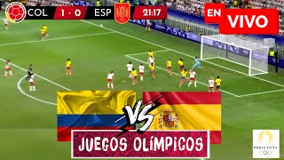 🔴 ESPAÑA VS COLOMBIA PARTIDO EN VIVO  JUEGOS OLÍMPICOS PARIS 2024 EN VIVO [upl. by Euqinimod]