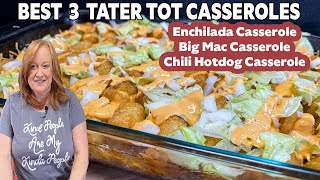 3 Best of TATER TOT CASSEROLES Ground Beef Recipes [upl. by Dragon736]