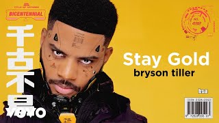 Bryson Tiller  Stay Gold Visualizer [upl. by Lacsap]